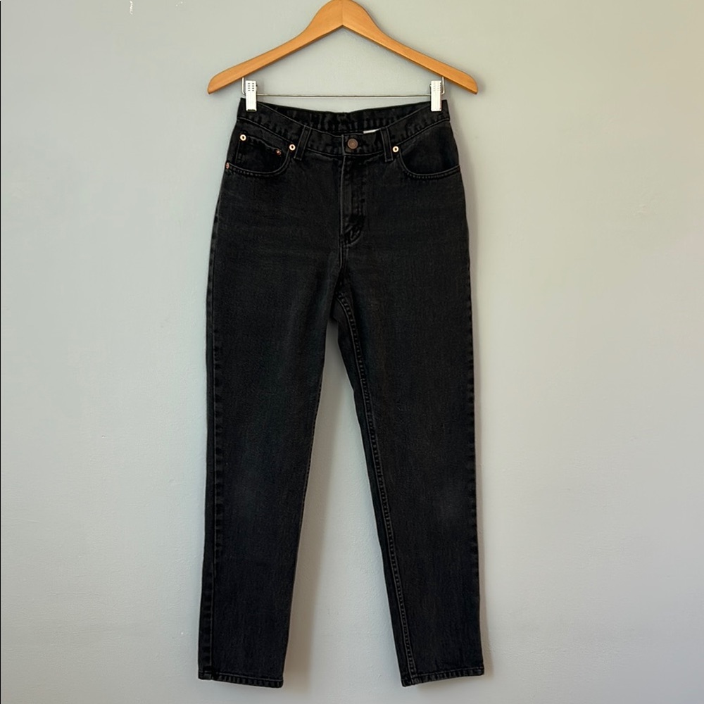 Jordache • Vintage Black Straight Leg Jeans Size 9/10
